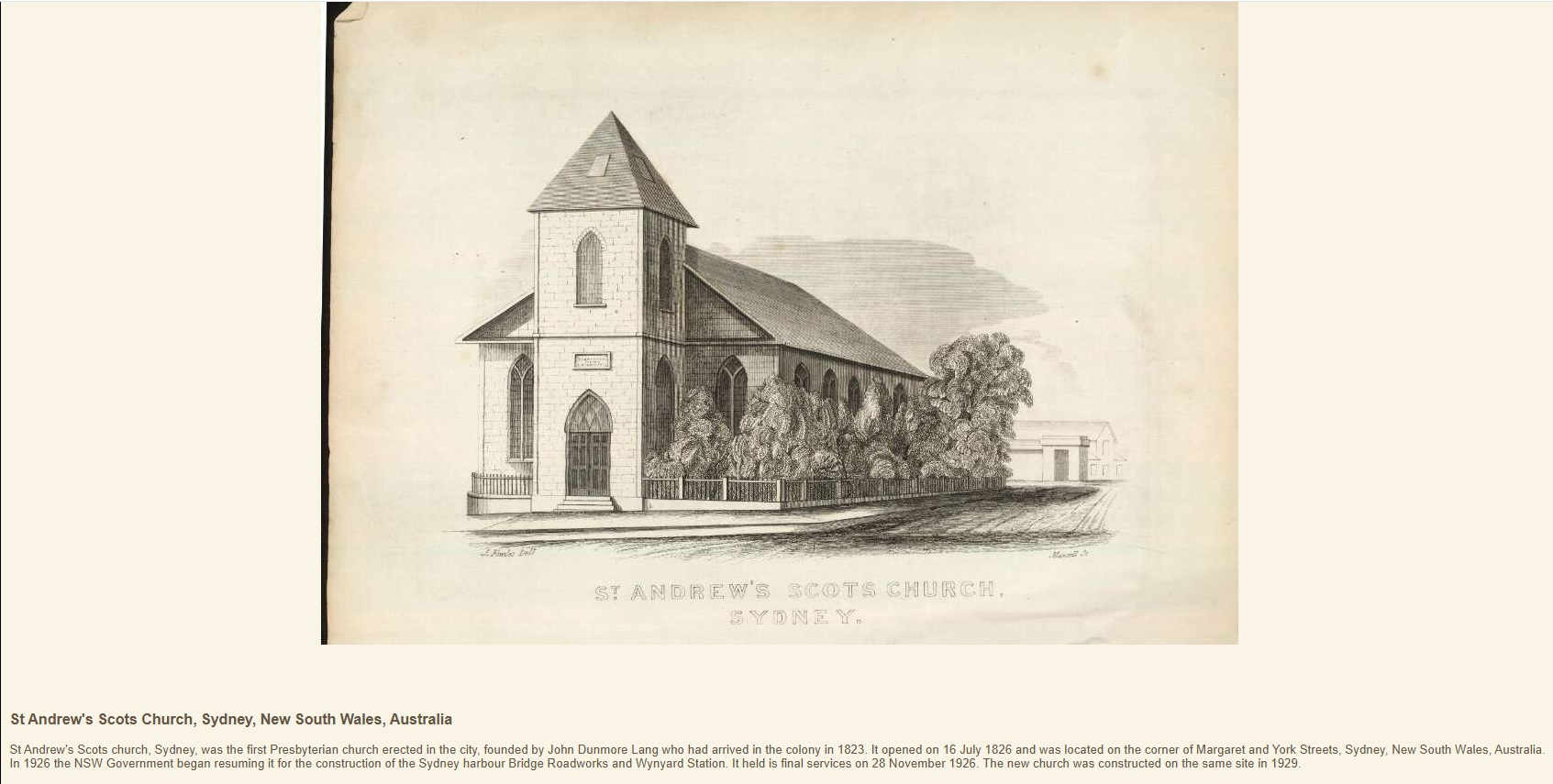 Scots church Sydney